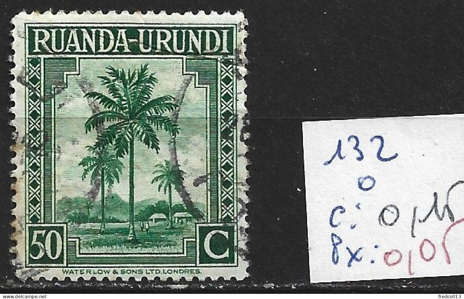 RUANDA-URUNDI 132 Oblitéré Côte 0.15 € - Oblitérés