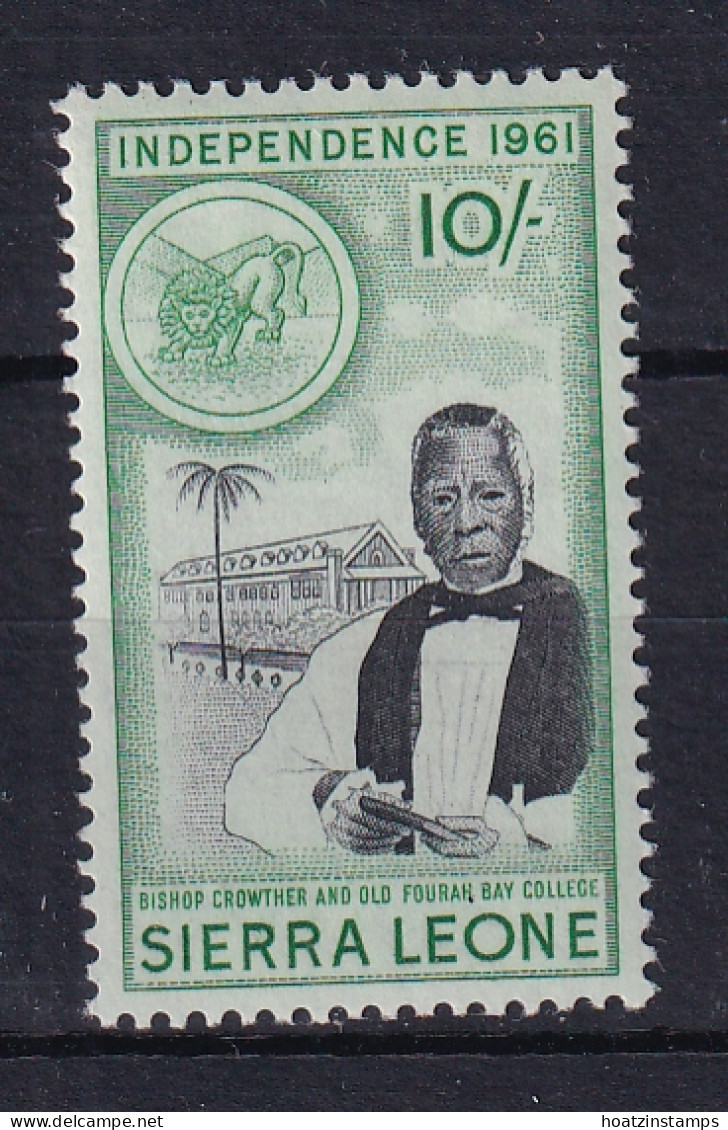 Sierra Leone: 1961   Independence    SG234     10/-      MNH - Sierra Leone (1961-...)