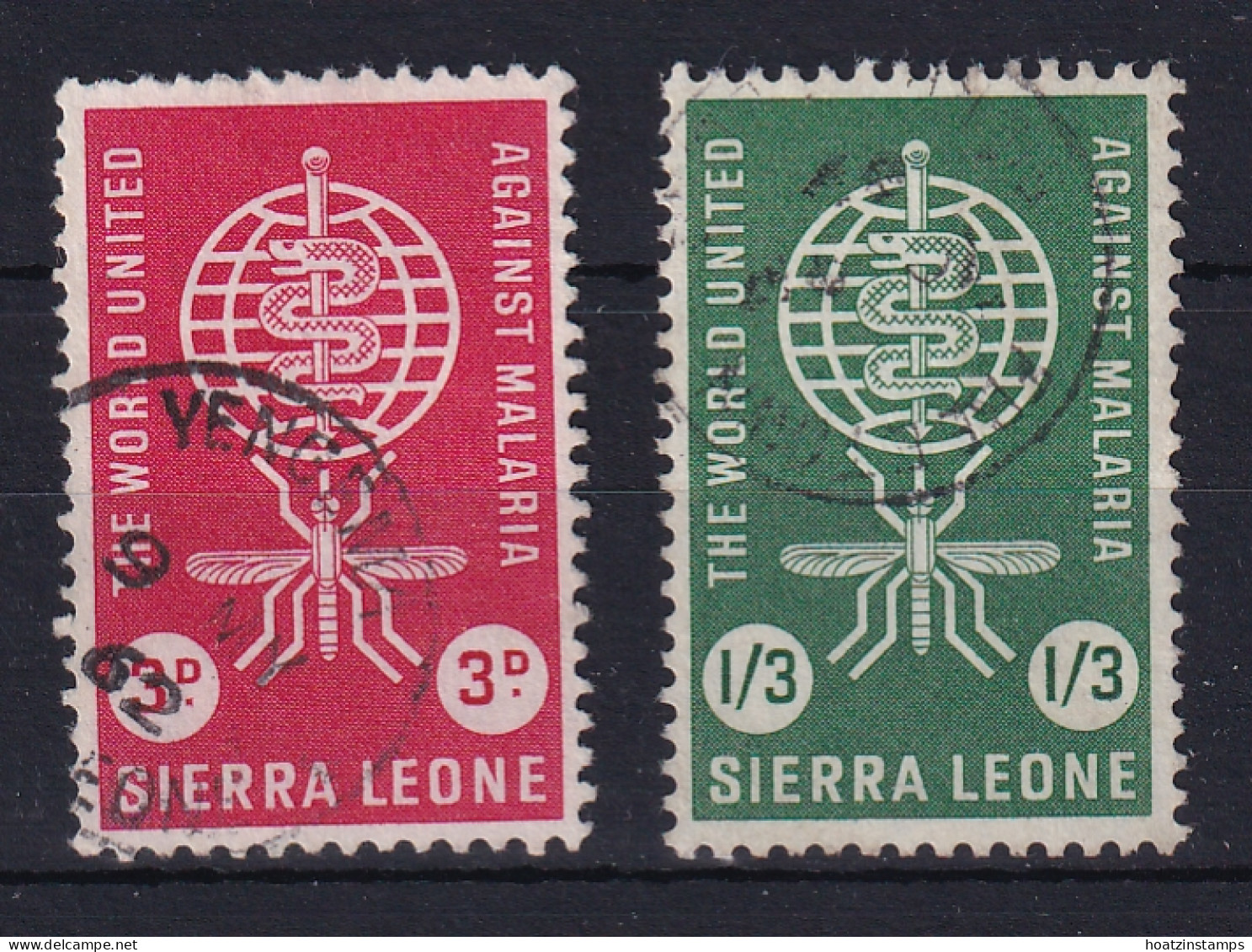 Sierra Leone: 1962   Malaria Eradication       Used - Sierra Leone (1961-...)