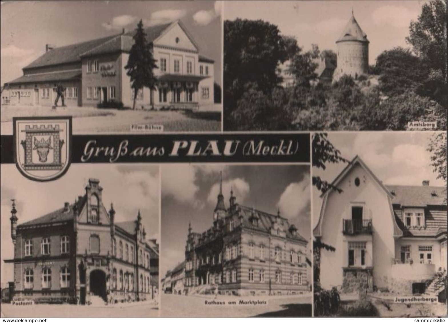 53084 - Plau - U.a. Rathaus Am Marktplatz - 1962 - Plau