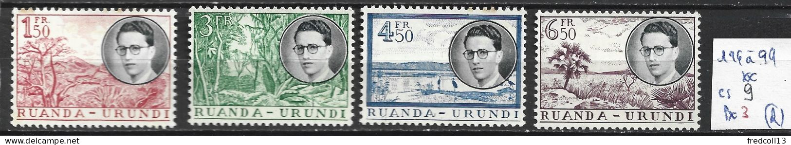 RUANDA-URUNDI 196 à 99 ** Côte 9 € ( Rouille ) - Nuovi