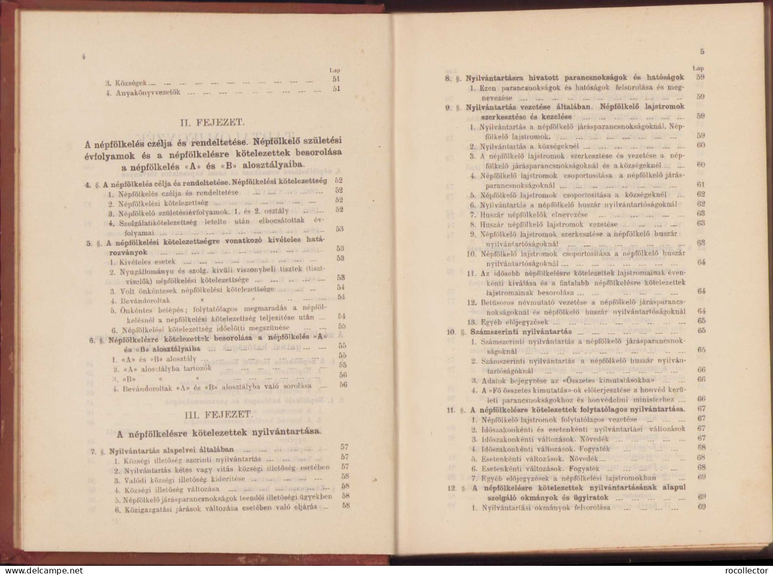 Szolgálati Utasitás A M. Kir. Népfölkelésre Vonatkozólag 1910 Volume I 150SP - Livres Anciens