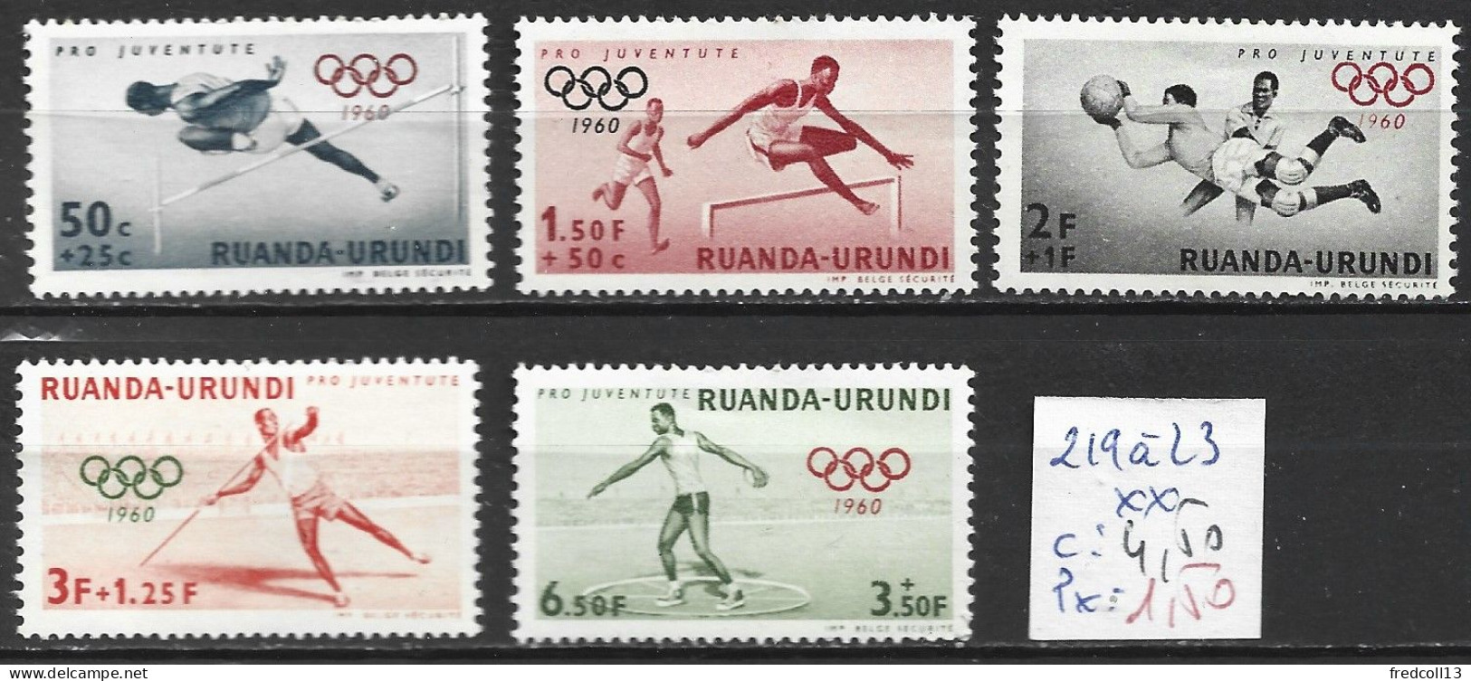 RUANDA-URUNDI 219 à 23 ** Côte 4.50 € - Unused Stamps