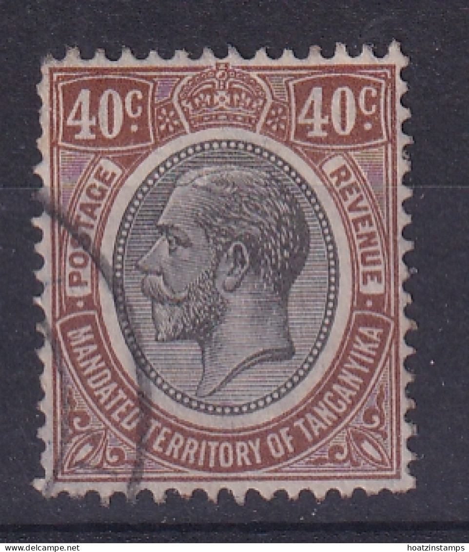 Tanganyika: 1927/31   KGV    SG99     40c     Used - Tanganyika (...-1932)