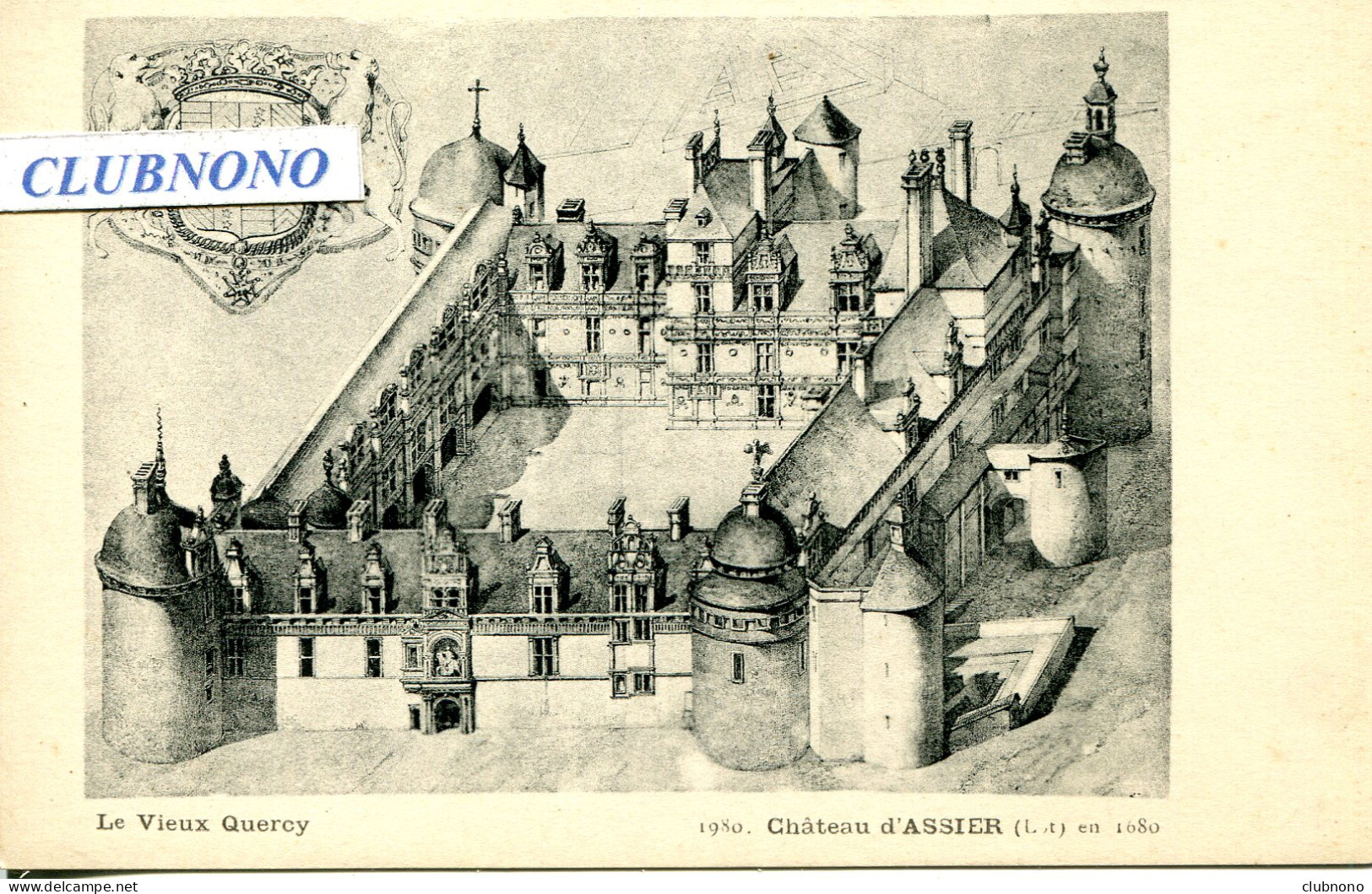 CPA - ASSIER - LE CHATEAU EN 1680 (IMPECCABLE) - Assier