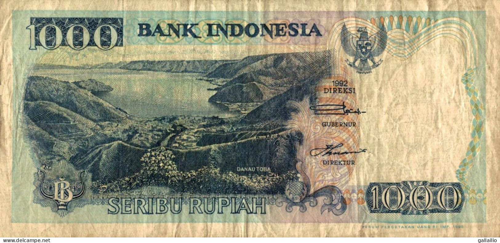 BILLET 1000 RUPIAH  INDONESIE - Indonesië