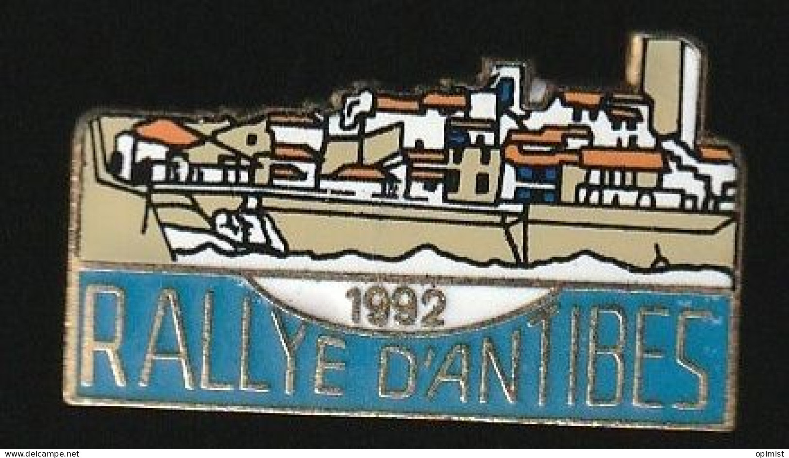 77579-Pin's-auto , Rallye , Antibes.1992. - Rallye