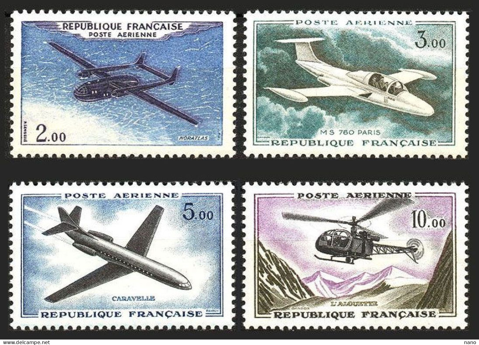 Poste Aérienne - Année 1960 - 4 Timbres - Y&T Aérien N° 38 à 41 - Neuf * - 1960-.... Postfris