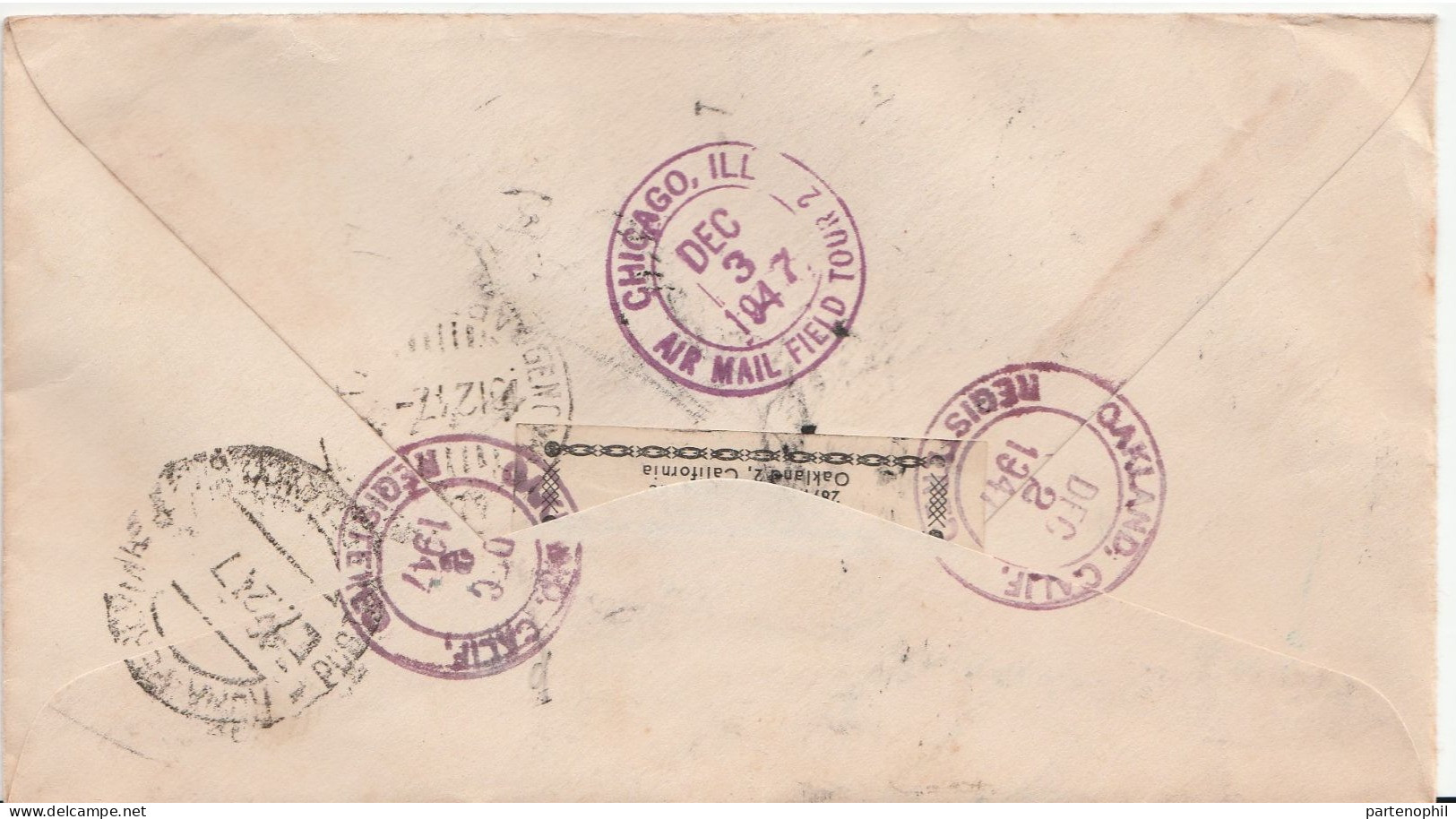 United States USA Stati Uniti 1947 -  Postgeschichte - Storia Postale - Histoire Postale - Lettres & Documents