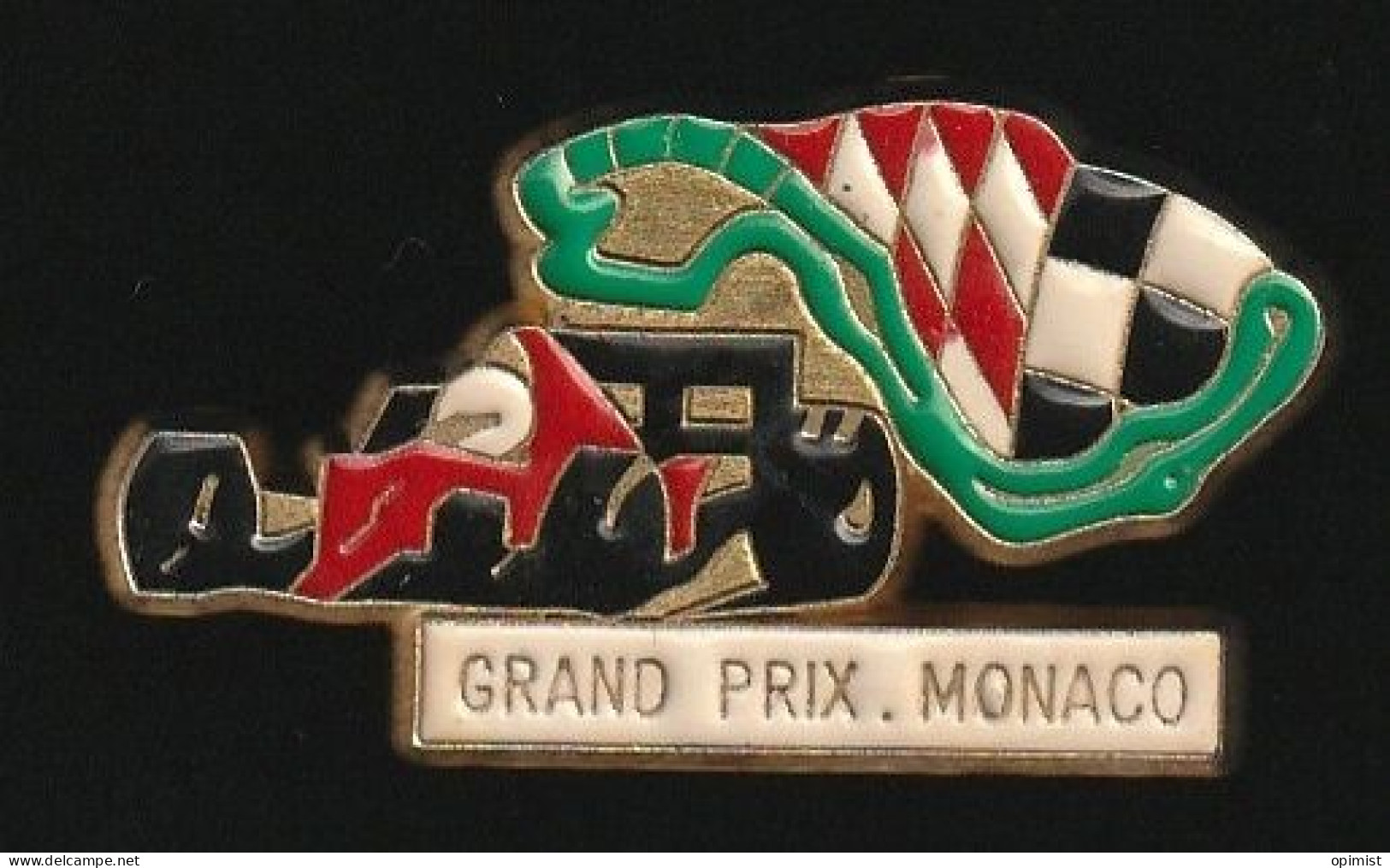 77586-Pin's-grand Prix De Monaco.rallye Auto.F1.signé PF FIA Souv. - Rally