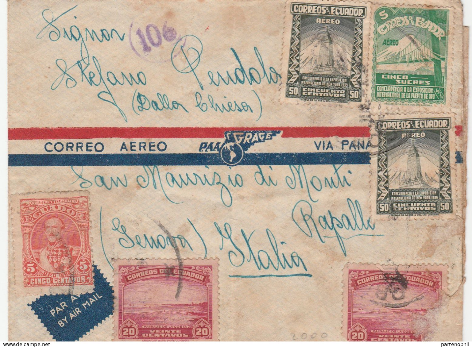 Ecuador  -  Postgeschichte - Storia Postale - Histoire Postale - Ecuador