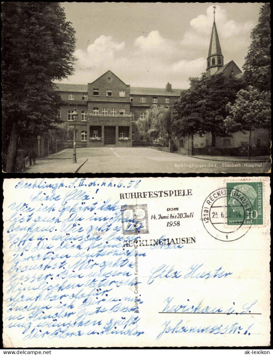 Recklinghausen Recklinghausen-Süd Elisabeth-Hospital (Krankenhaus) 1958 - Recklinghausen