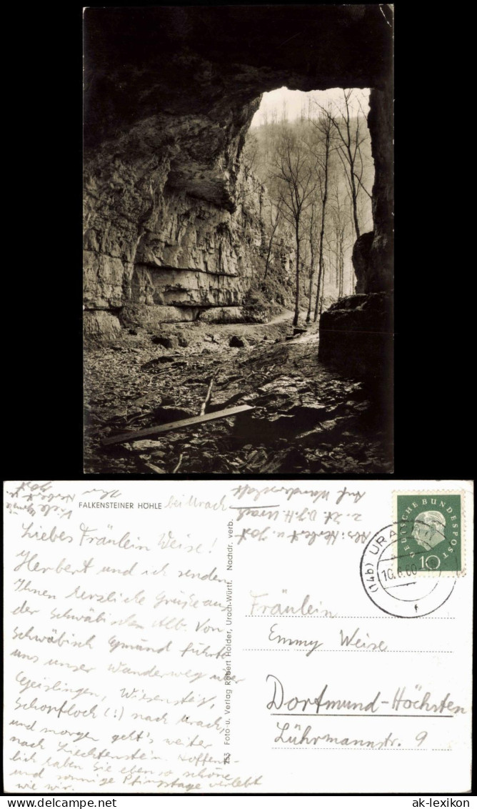 Ansichtskarte Bad Urach Falkensteiner Höhle 1960 - Bad Urach