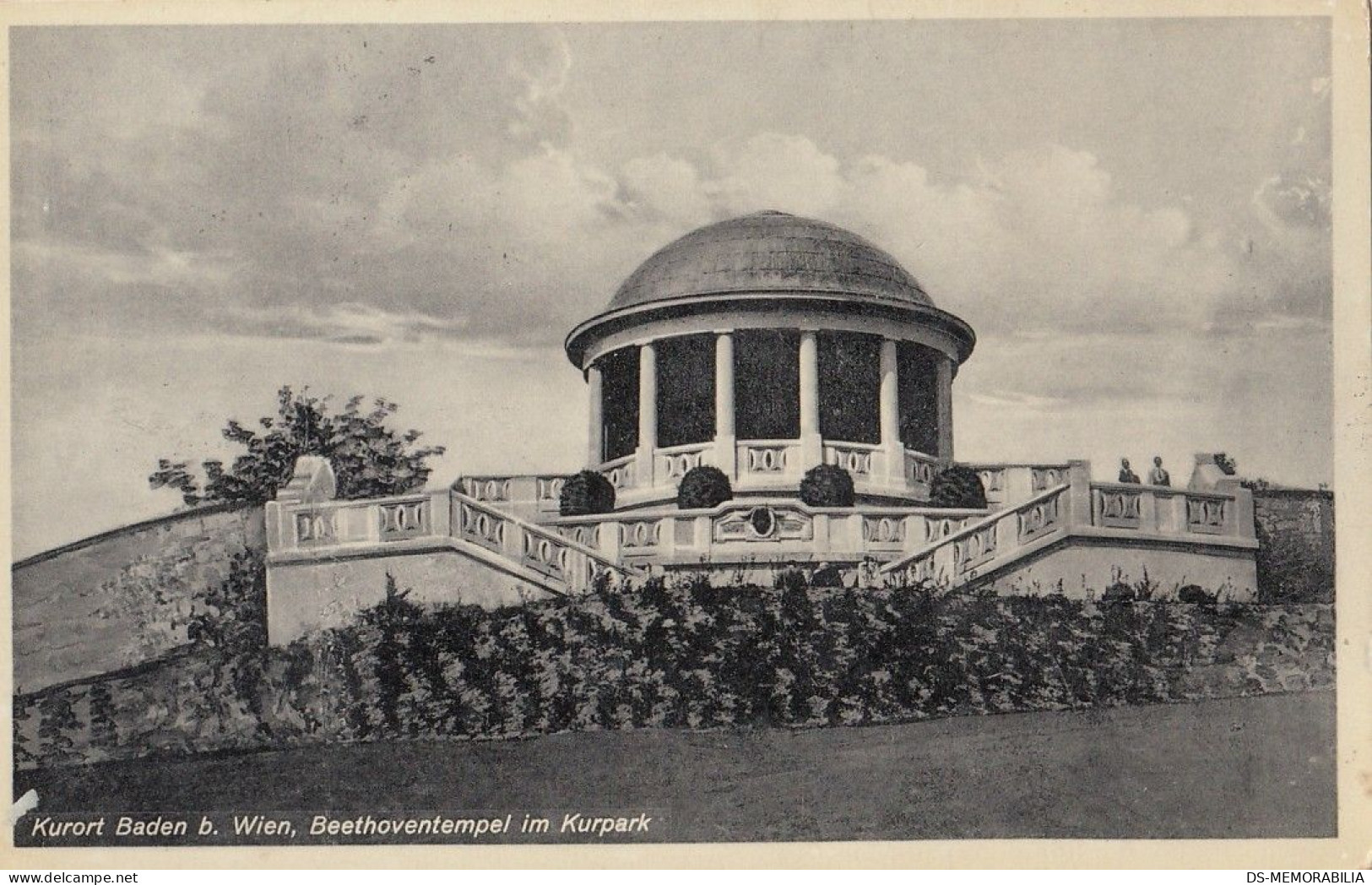 Baden - Beethoventempel Im Kurpark 1933 - Baden Bei Wien