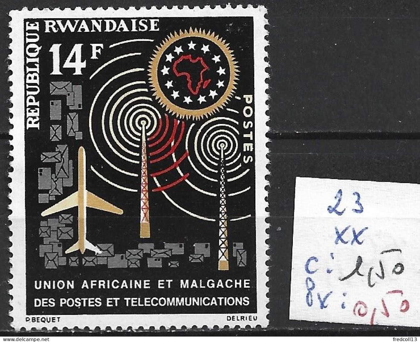 RWANDA 23 ** Côte 1.50 € - Ongebruikt