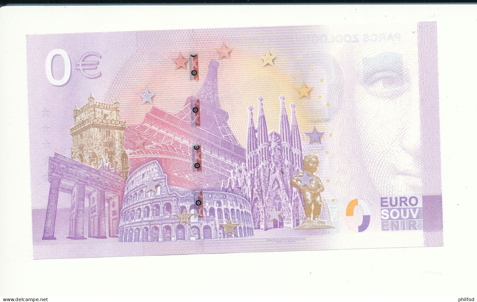 Billet Touristique  0 Euro  - PARCS ZOOLOGIQUES LUMIGNY - 2022-1 - UERC -  N° 5260 - Billet épuisé - Altri & Non Classificati