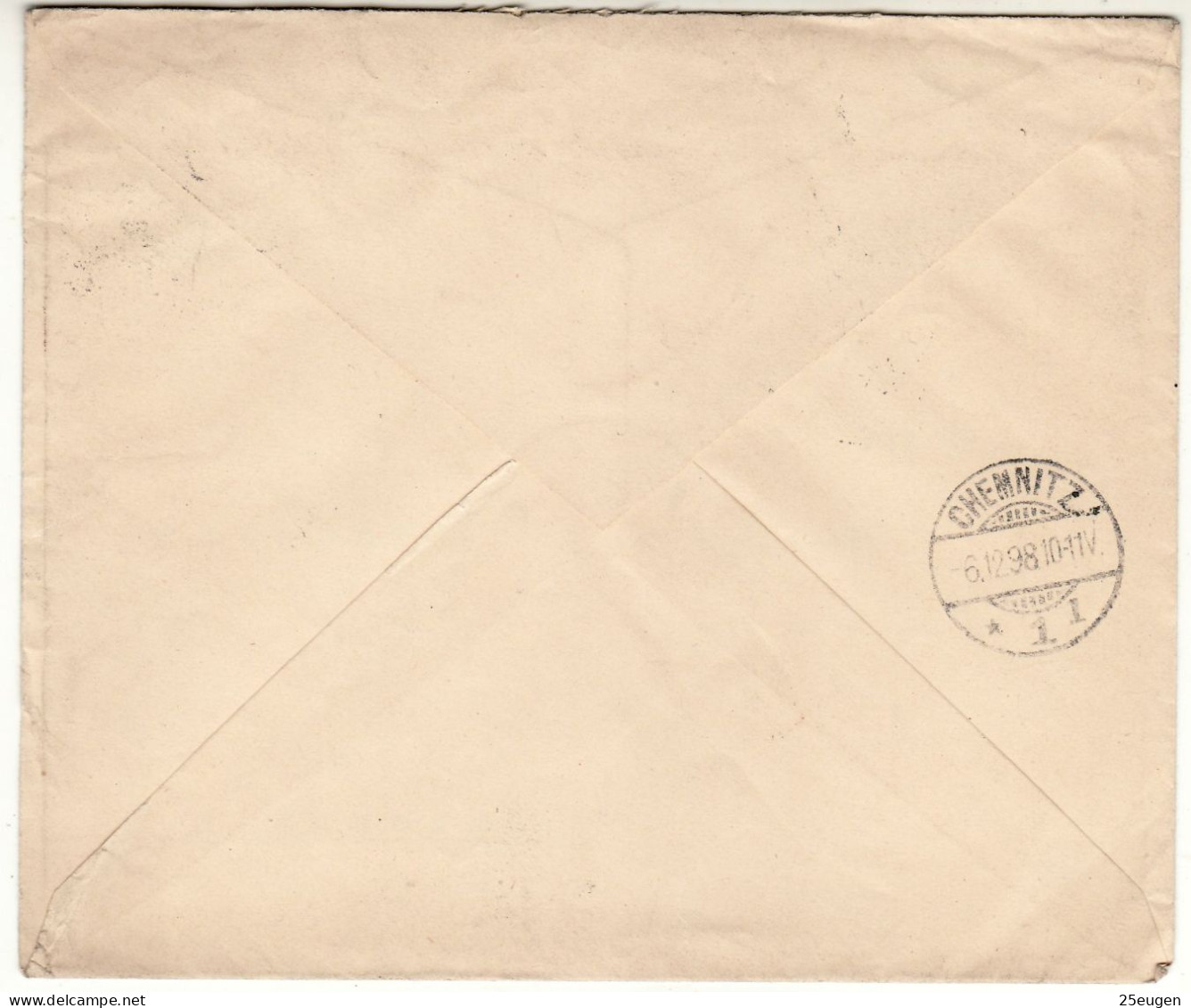 DENMARK 1898 LETTER SENT FROM AARHUS TO CHEMNITZ - Cartas & Documentos