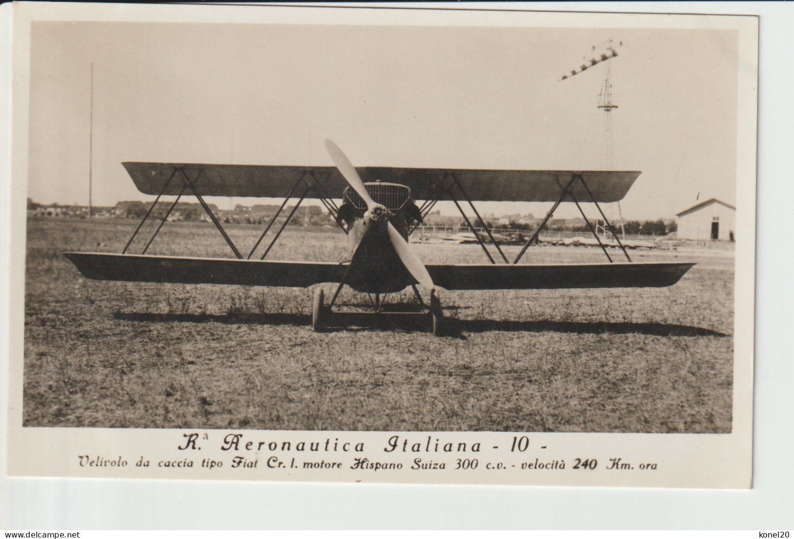 Vintage Rppc Italian Fiat Cr.1 Aircraft With Hispano Suiza 300 Engine - 1919-1938: Entre Guerres