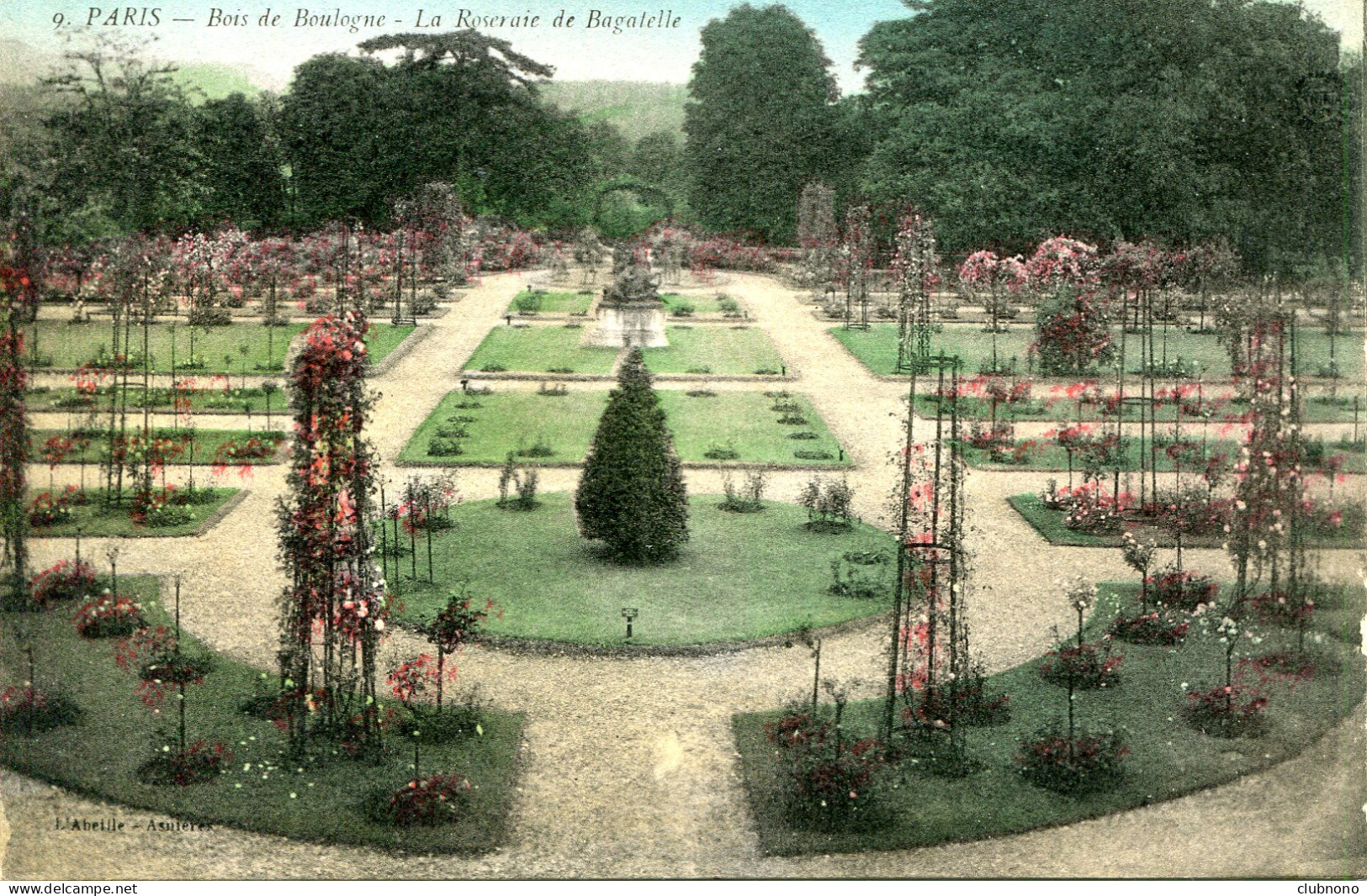 CPA - PARIS - BOIS DE BOULOGNE - ROSERAIE DE BAGATELLE - Parken, Tuinen