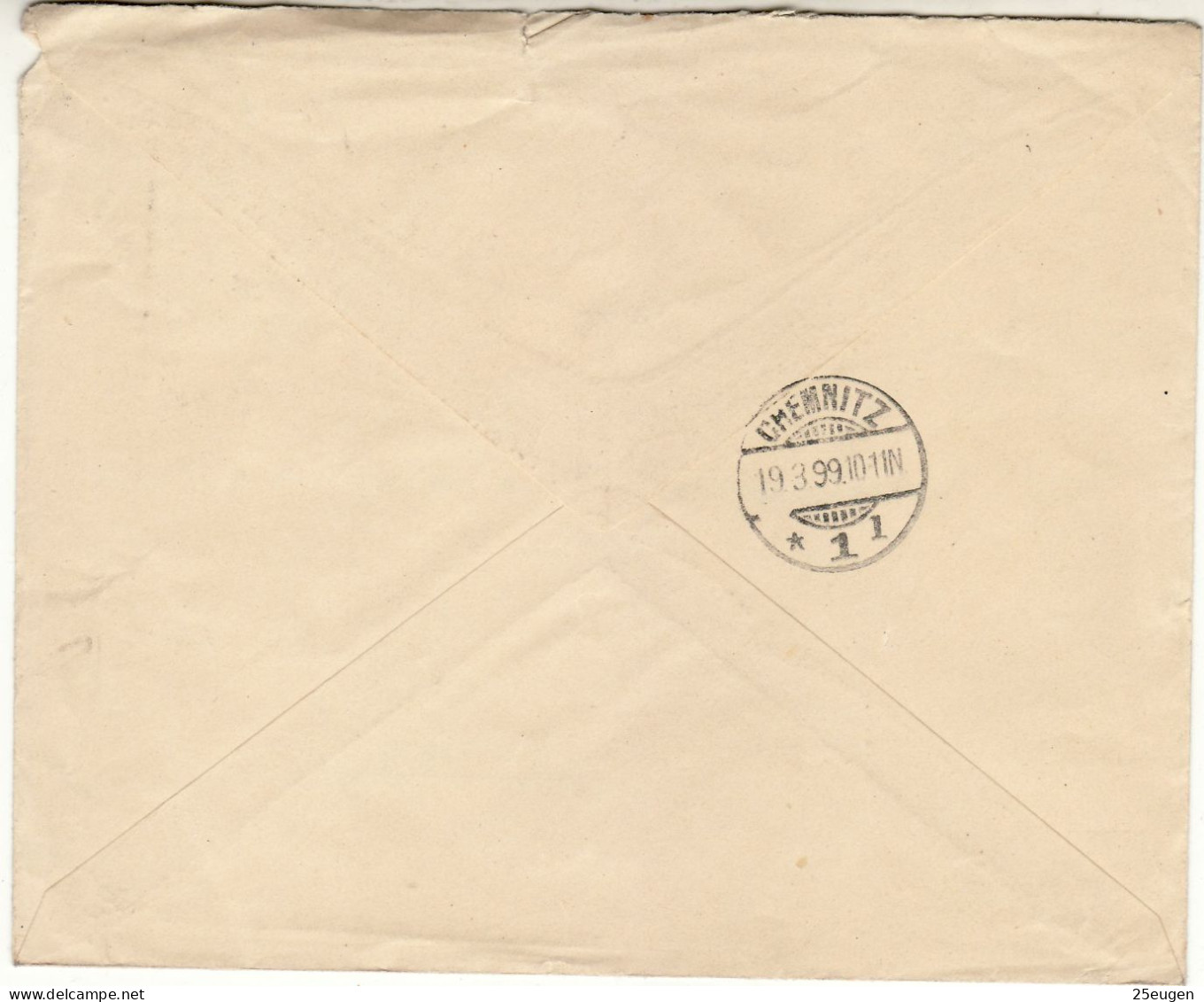 DENMARK 1899 LETTER SENT FROM AARHUS TO CHEMNITZ - Storia Postale