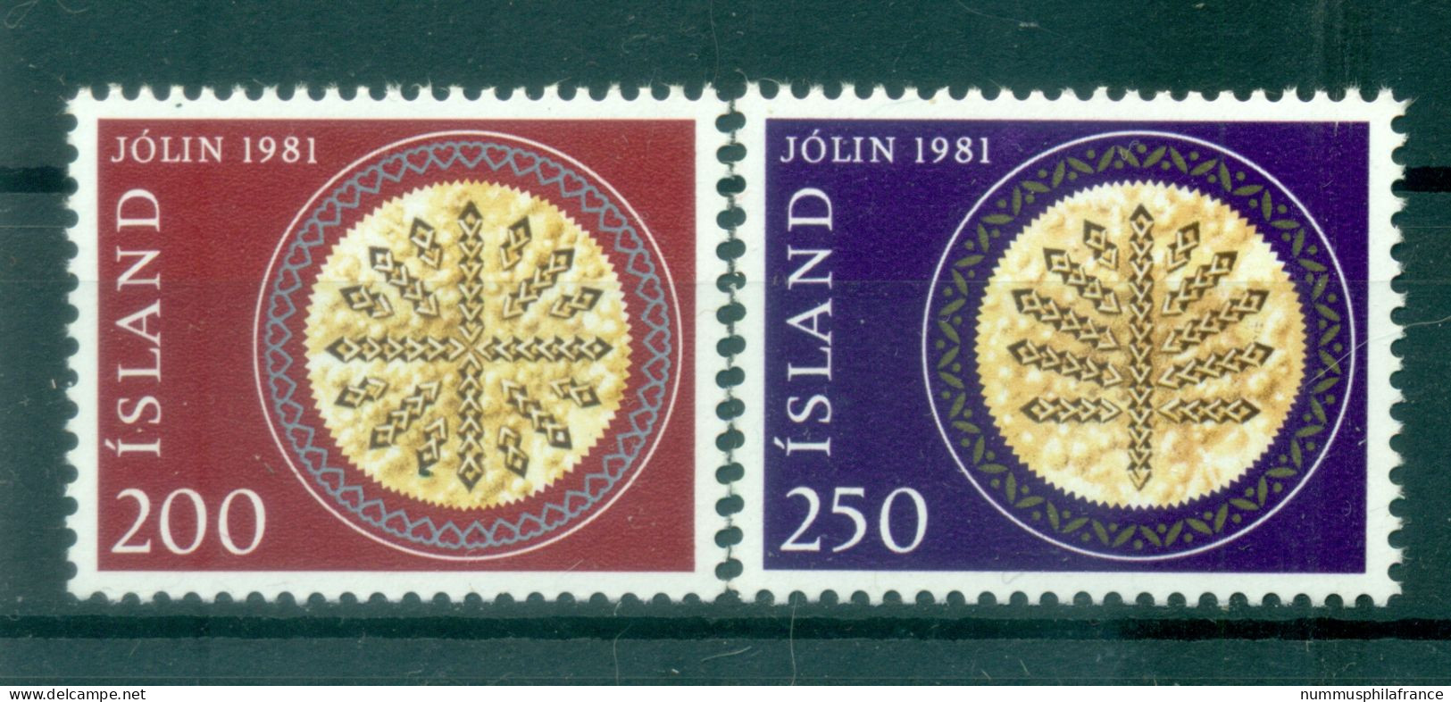 Islande 1981 - Y & T N. 527/28 - Noël (Michel N. 574/75) - Unused Stamps