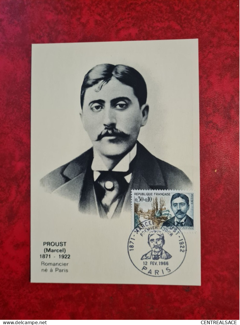 FDC 1966 MAXI  PARIS MARCEL PROUST - Non Classés