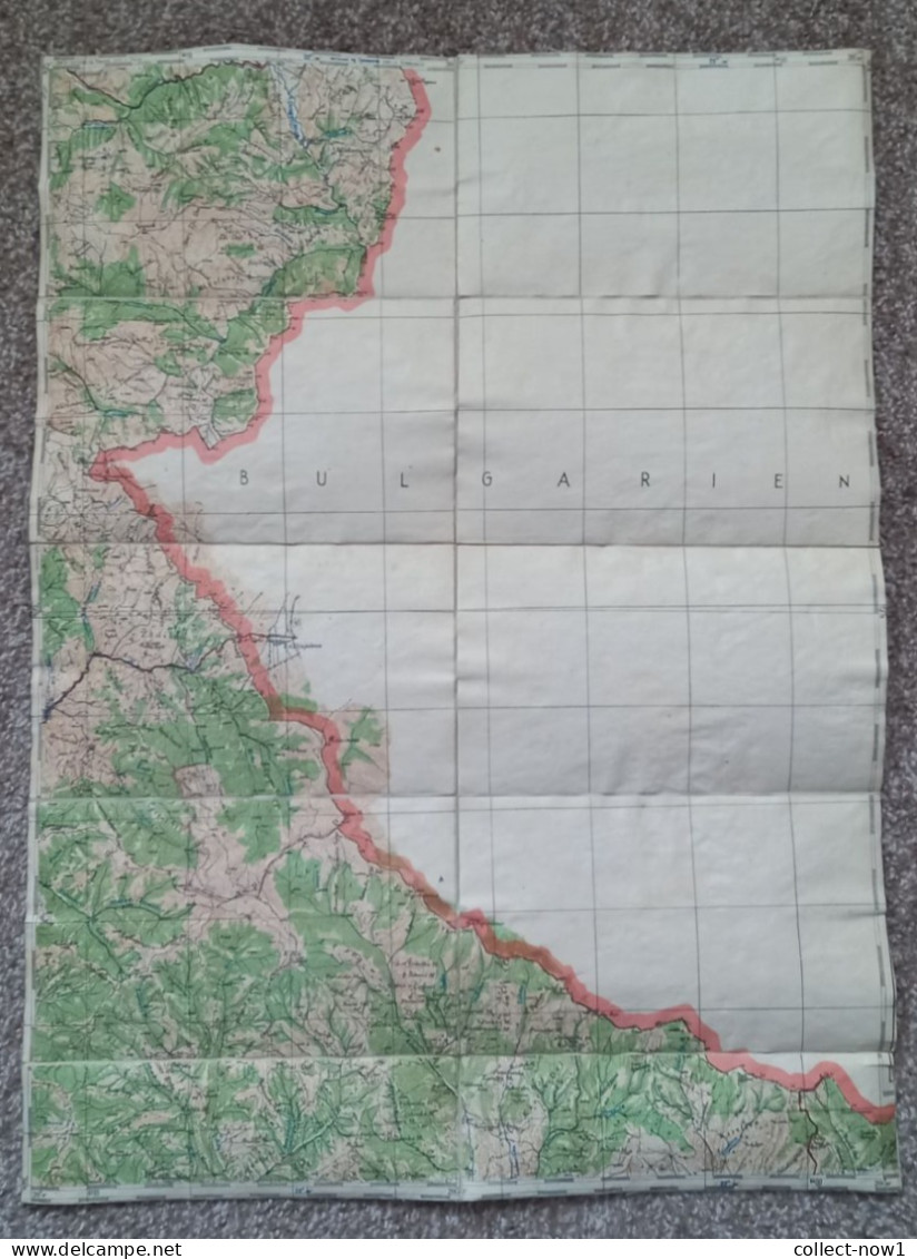 Topographical Maps - Macedonia - Kriva Palanka - JNA YUGOSLAVIA ARMY MAP MILITARY CHART PLAN - Topographische Karten