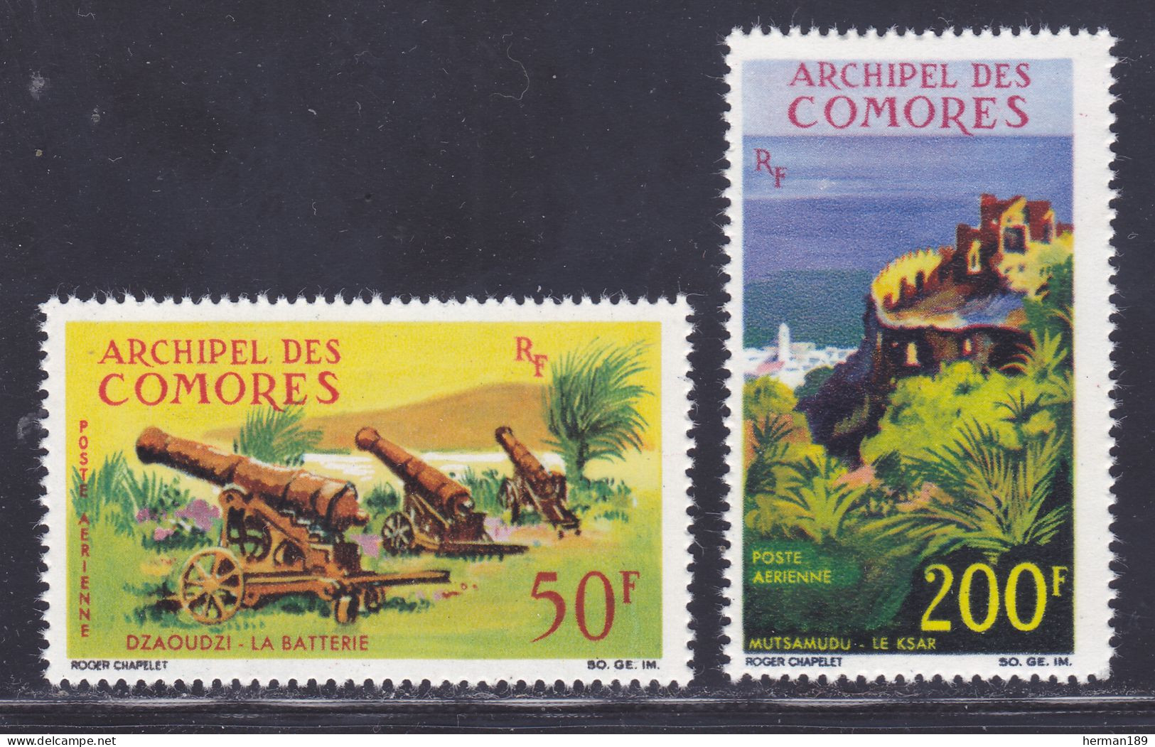 COMORES AERIENS N°   18 & 19 ** MNH Neufs Sans Charnière, TB (D7512) Sites - 1967 - Poste Aérienne