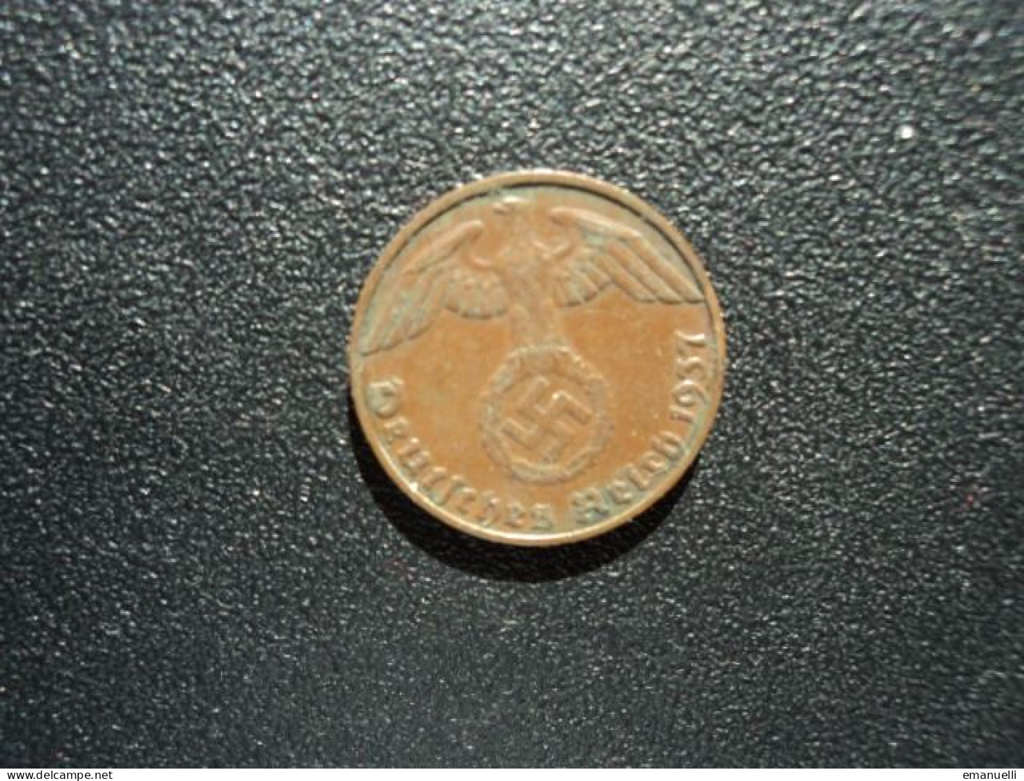 ALLEMAGNE : 1 REICHSPFENNIG   1937 E    KM 89     TTB+ - 1 Reichspfennig