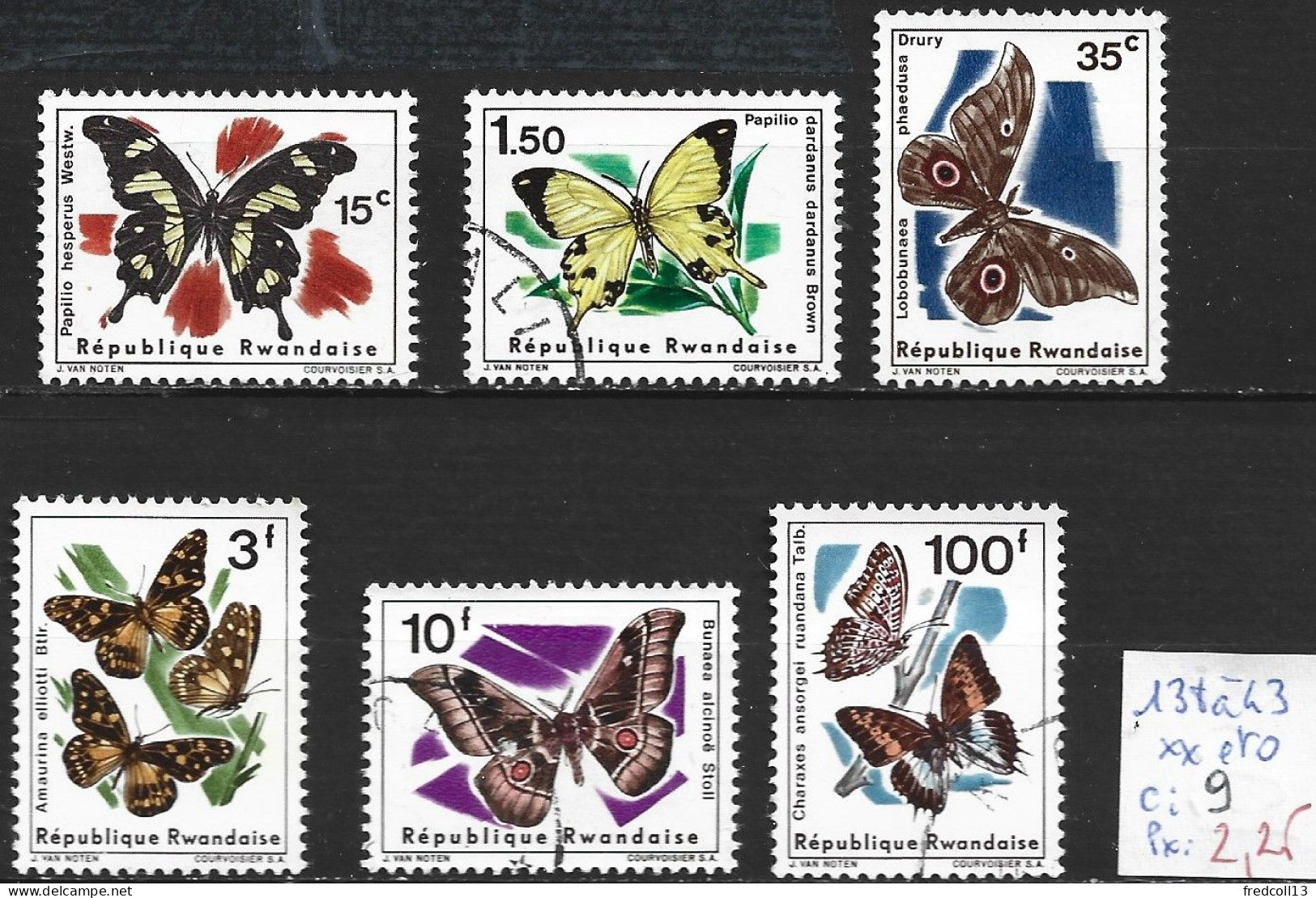 RWANDA 138 à 43 ** ( 139-142-143 Oblitérés ) Côte 9 € - Unused Stamps