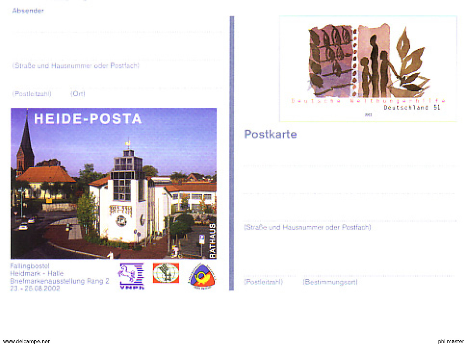 PSo 80 HEIDE-POSTA Fallingbostel Rathaus 2002, ** Wie Verausgabt - Postales - Nuevos