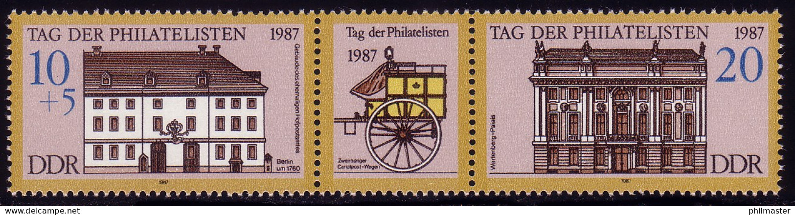 3118-3119 Philatelistentag-Zusammendruck 1987, Postfrisch ** - Neufs