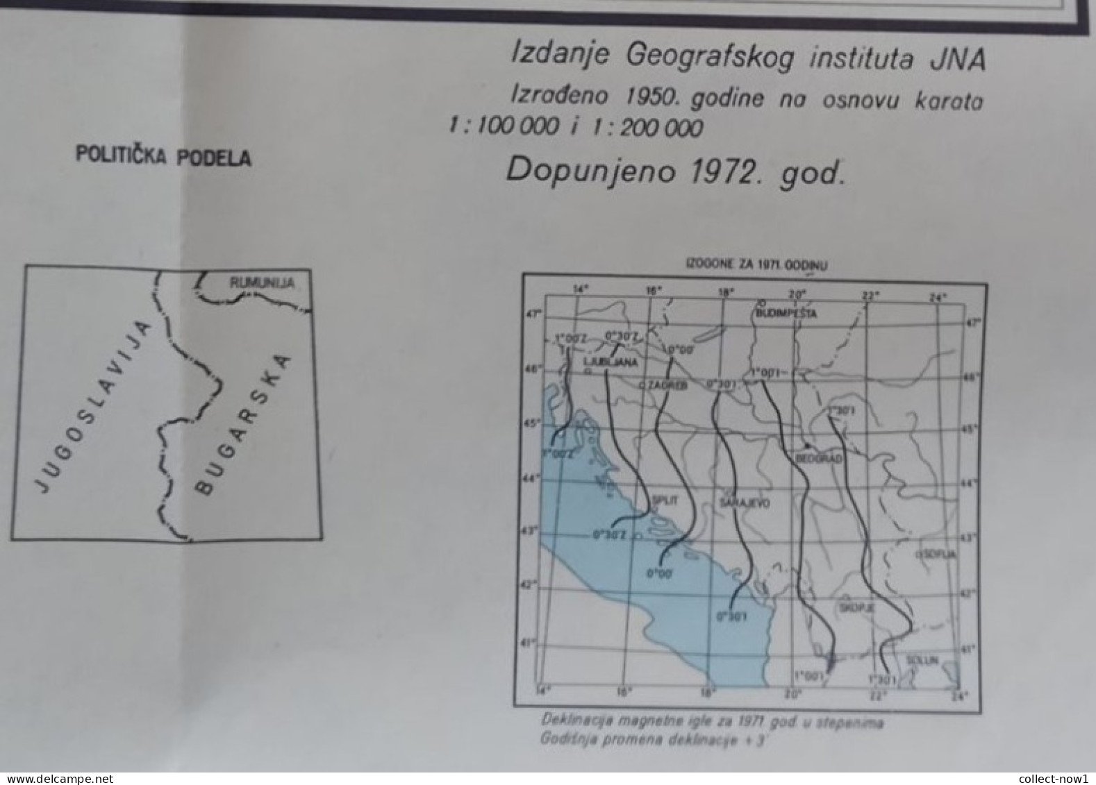 Topographical Maps - Bulgaria / Sofia  - JNA YUGOSLAVIA ARMY MAP MILITARY CHART PLAN - Carte Topografiche