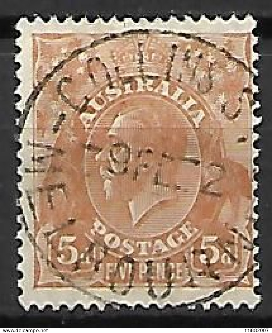 AUSTRALIE   -  1930.   Y&T N° 74 Oblitéré.   Superbe Cachet - Used Stamps