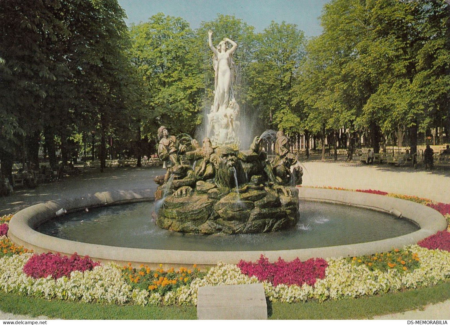 Baden - Undine Brunnen Im Kurpark - Baden Bei Wien
