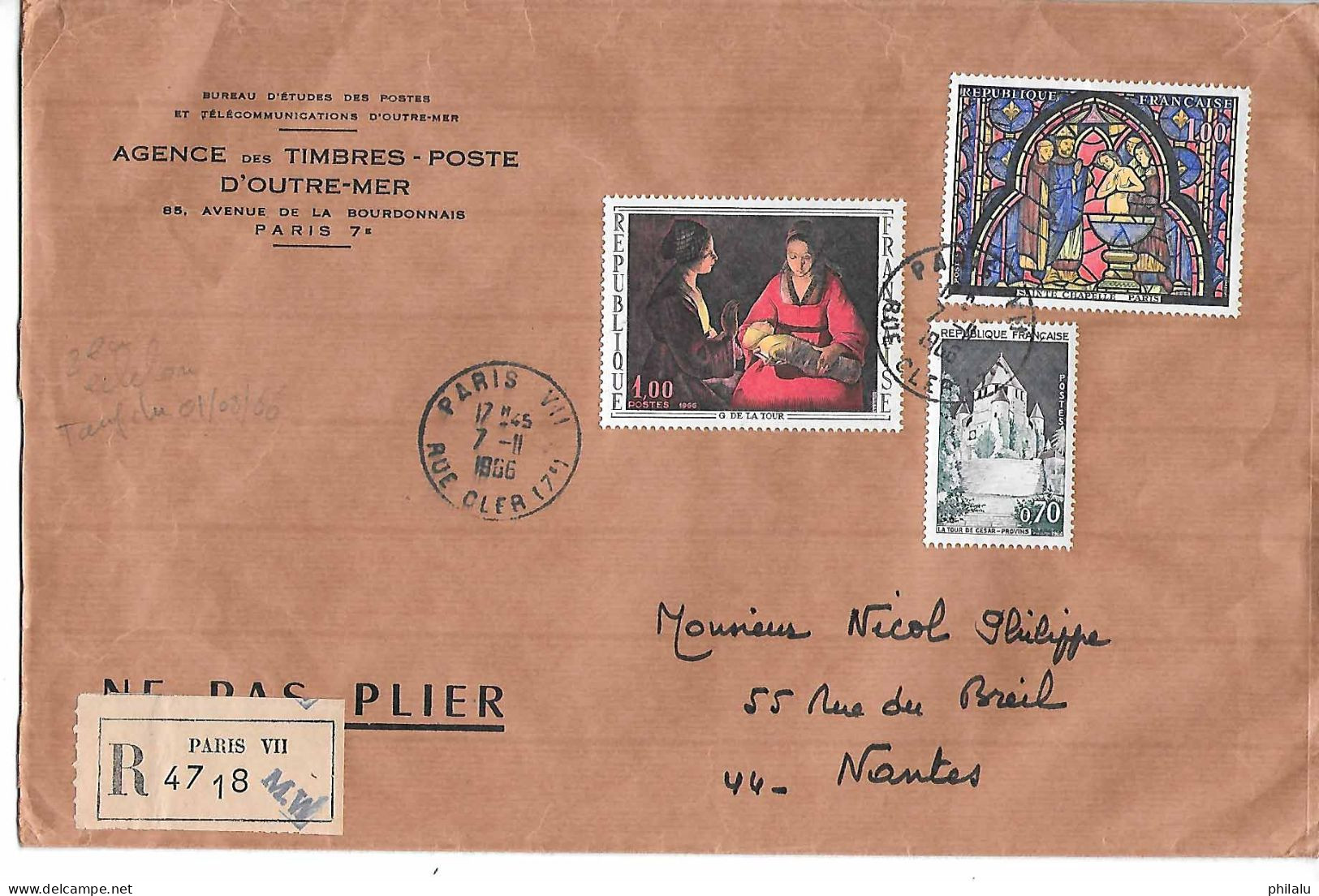 FRANCE Lot De 44 Lettres Recommandées . - Posttarieven