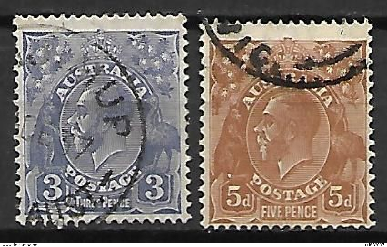 AUSTRALIE   -  1931.   Y&T N° 80 &  82  Oblitérés. - Gebraucht