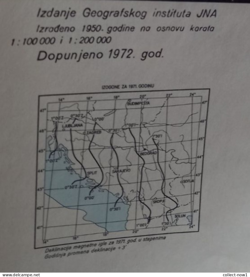 Topographical Maps - Austria / Graz  - JNA YUGOSLAVIA ARMY MAP MILITARY CHART PLAN - Topographische Karten