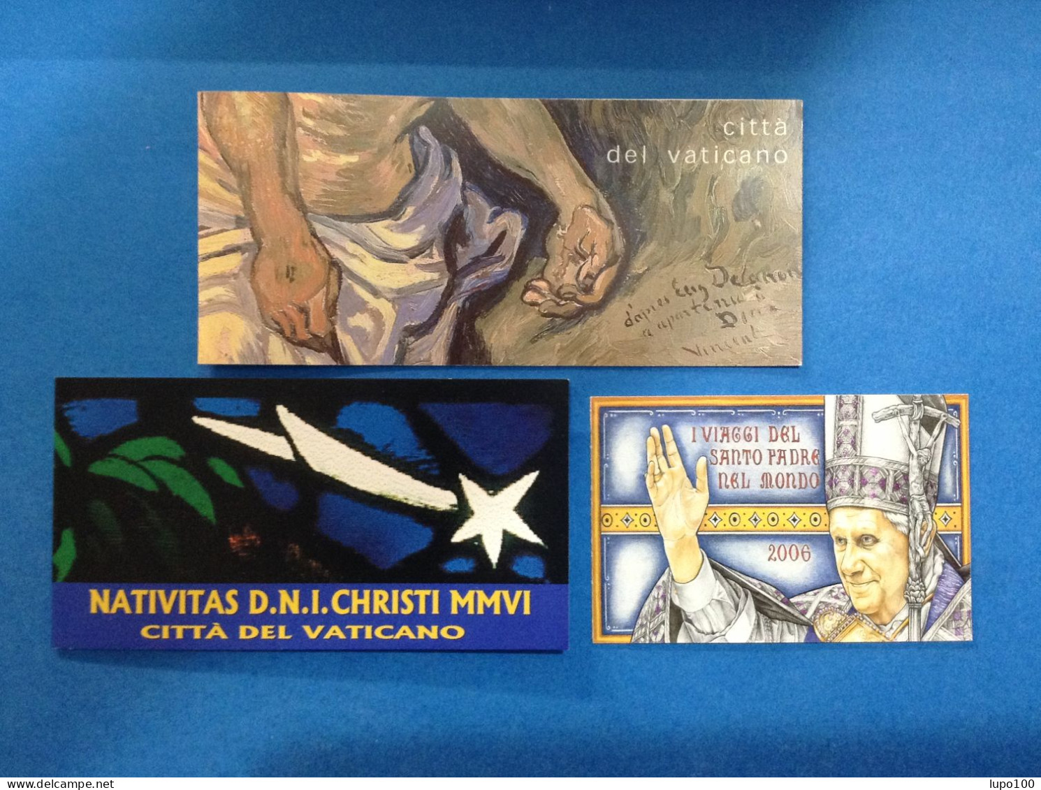 Vaticano Lotto Da 3 Libretti Carnet Nuovi Mnh** 2003 Van Gogh 2006 Natale 2007 Viaggi Del Papa - Postzegelboekjes