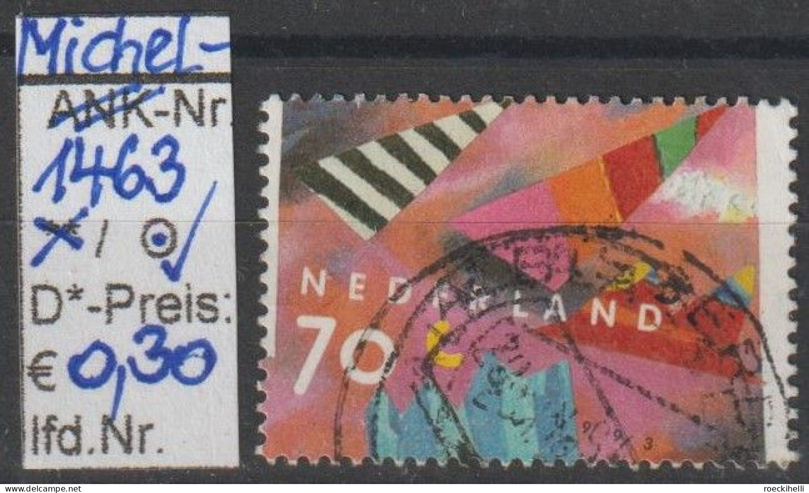 1993 - NIEDERLANDE - SM "Grußmarken" 70 C Mehrf. - O  Gestempelt - S.Scan (1463o Nl) - Usati