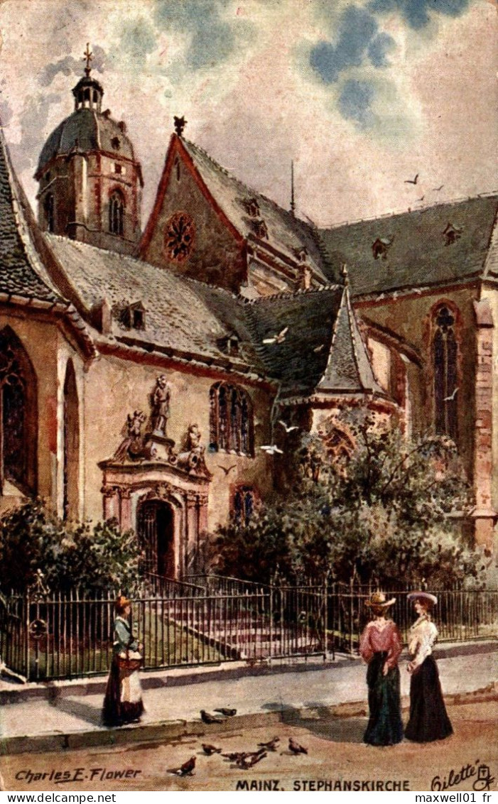 O2 - Mainz - Stephanskirche - Charles F. Flower - Oilette - Mainz