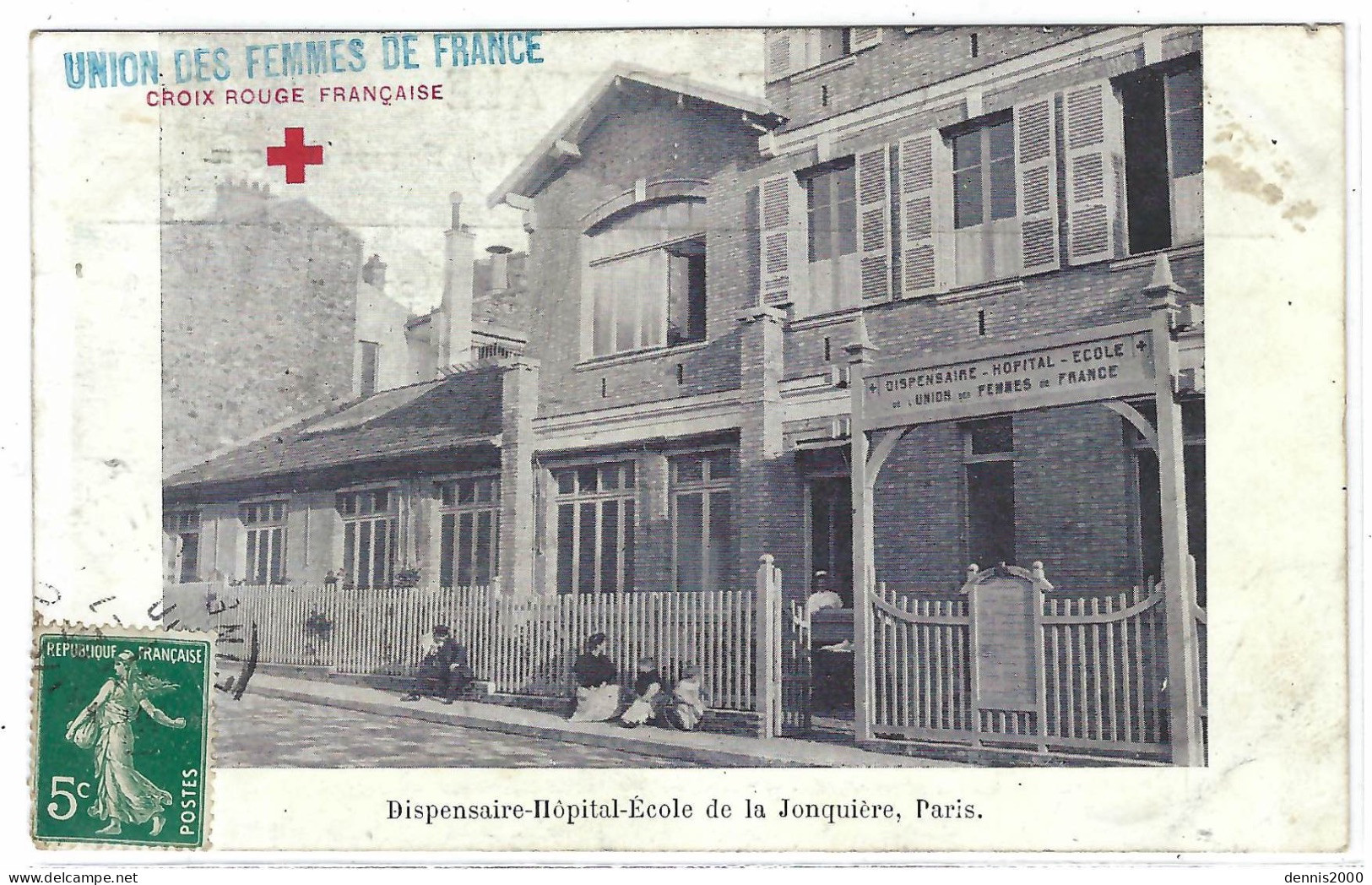 PARIS (75) - Dispensaire Hôpital Ecole De La Jonquière (XVIIème) - CROIX ROUGE - UNION DES FEMMES DE FRANCE - Gezondheid, Ziekenhuizen