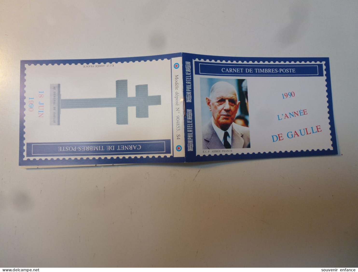 1990 Carnet L'Année  De Gaulle Février - Covers & Documents