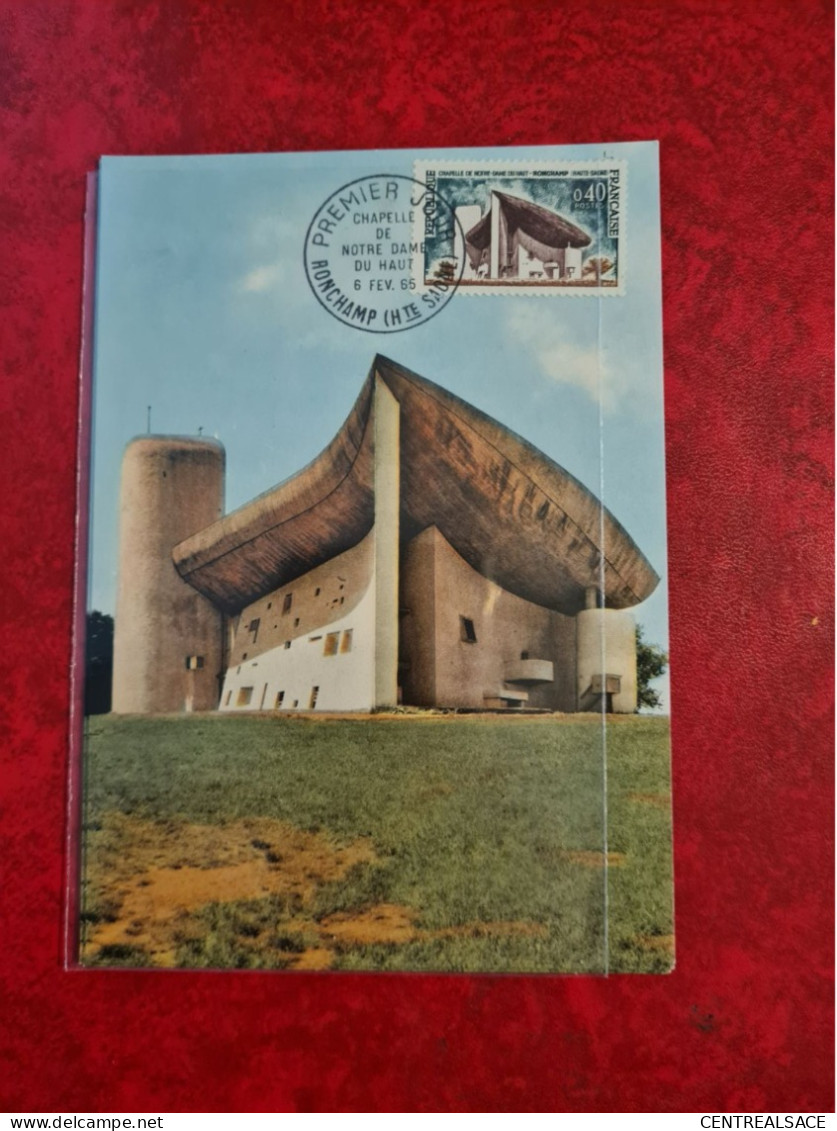 FDC 1965 MAXI  CHAPELLE DE NOTRE DAME RONCHAMP - Sin Clasificación