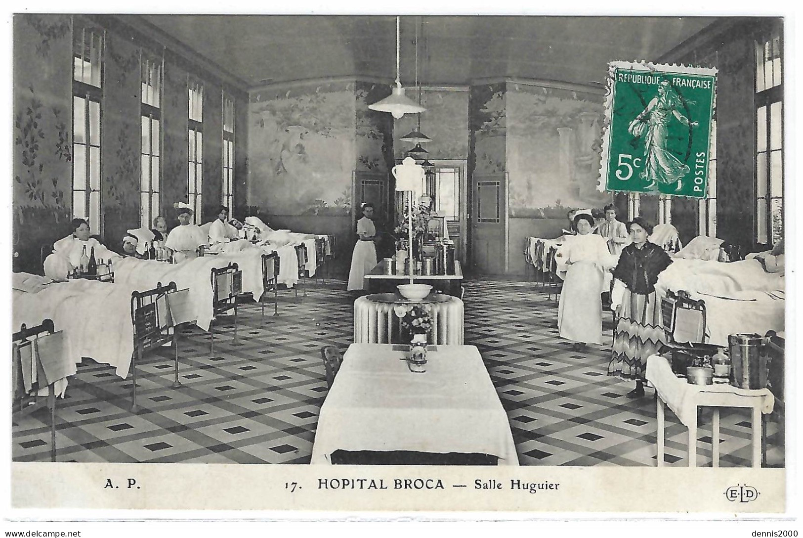 PARIS (75) - HÔPITAL BROCA - Salle Huguier - 111, Rue Broca, Paris Vème - Ed. E. L. D. - Santé, Hôpitaux