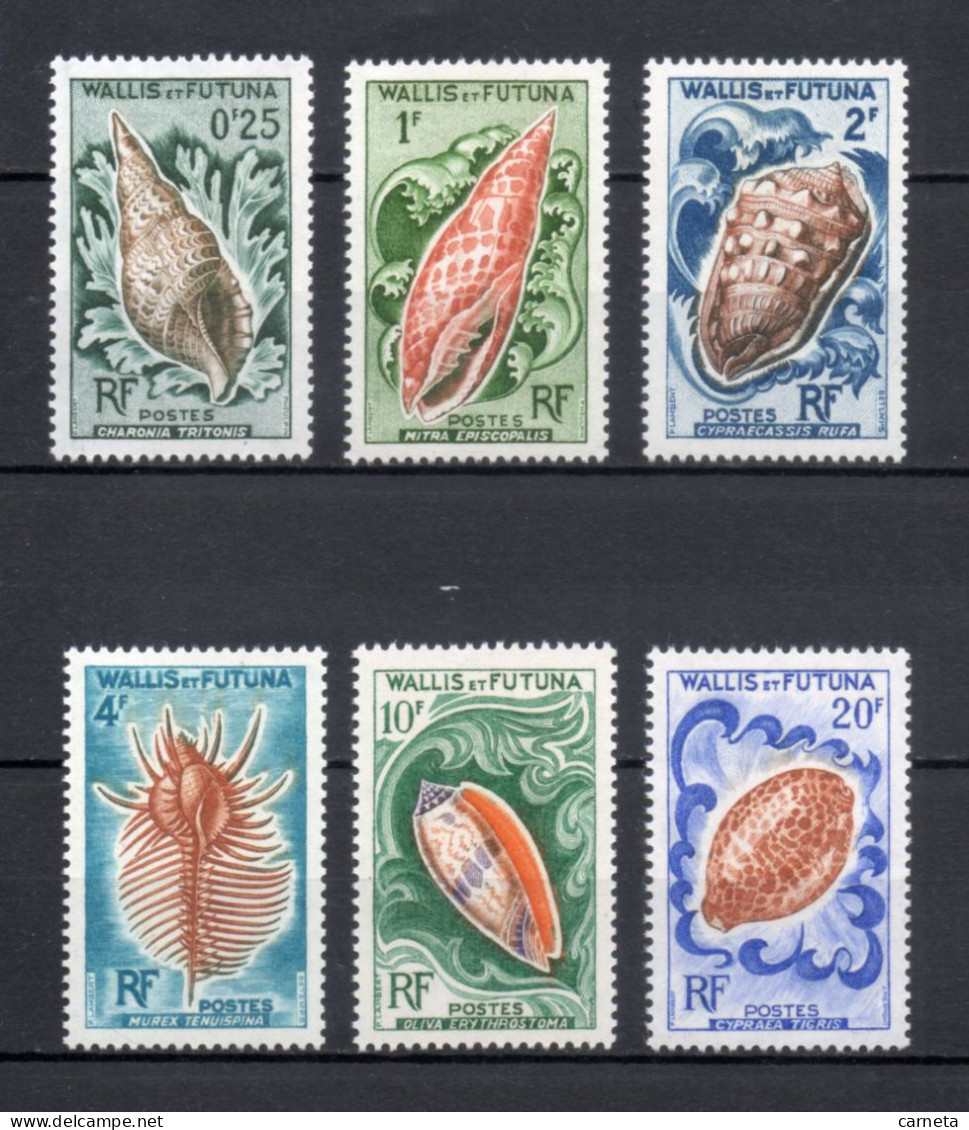 WALLIS ET FUTUNA N° 162 à 167   NEUFS SANS CHARNIERE COTE 25.00€    COQUILLAGE ANIMAUX FAUNE - Ongebruikt