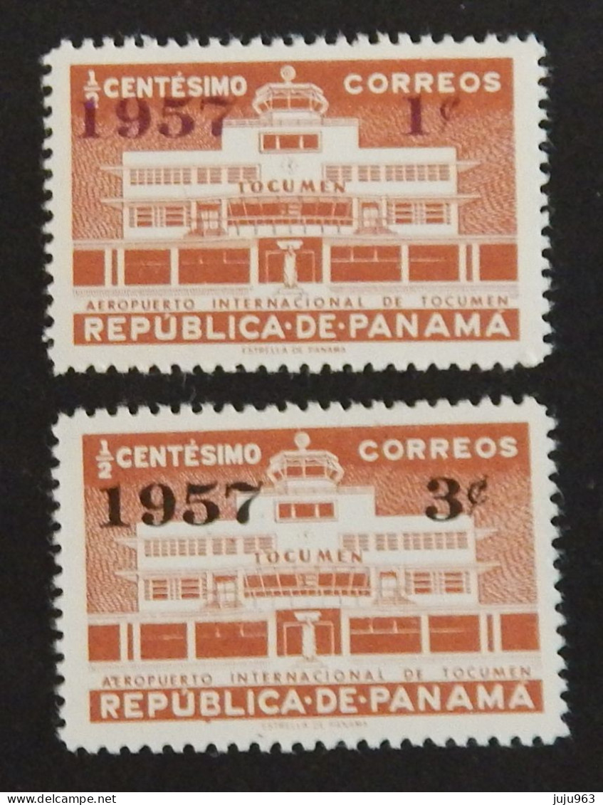 PANAMA YT 311/312 NEUFS**MNH "AEROPORT INTERNATIONAL" ANNÉE 1957 - Panamá