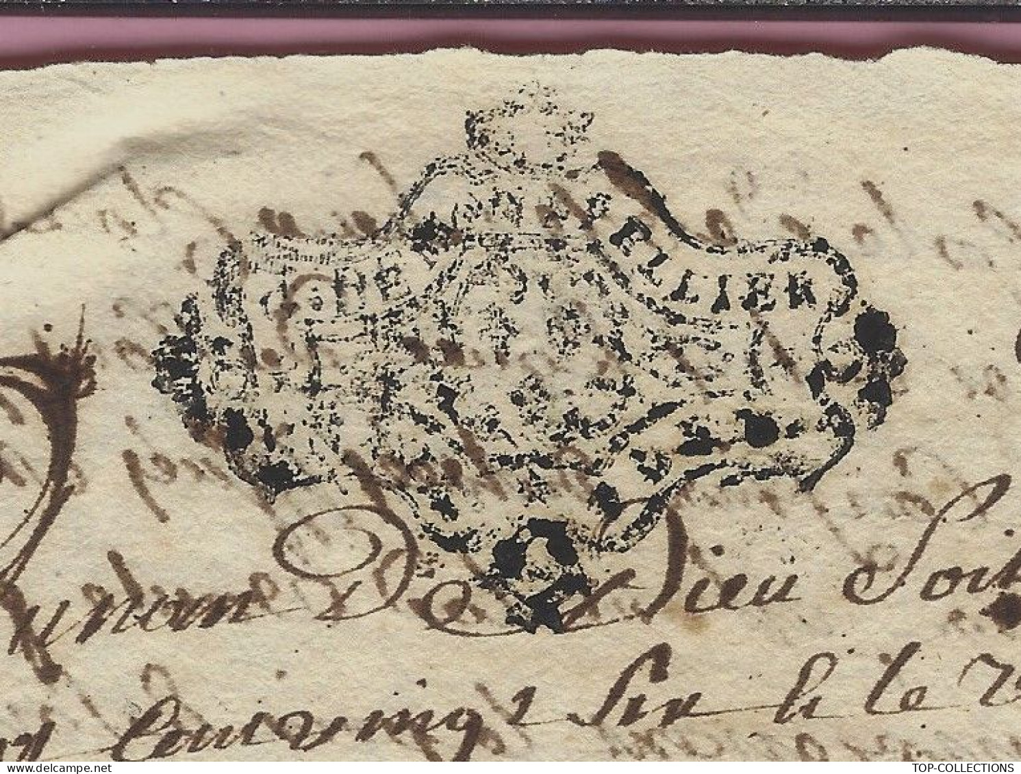 1726 CACHET DE GENERALITE  DE MONTPELLIER DOUBLE CACHTE SUR 8 PAGES V.SCANS - Cachets Généralité