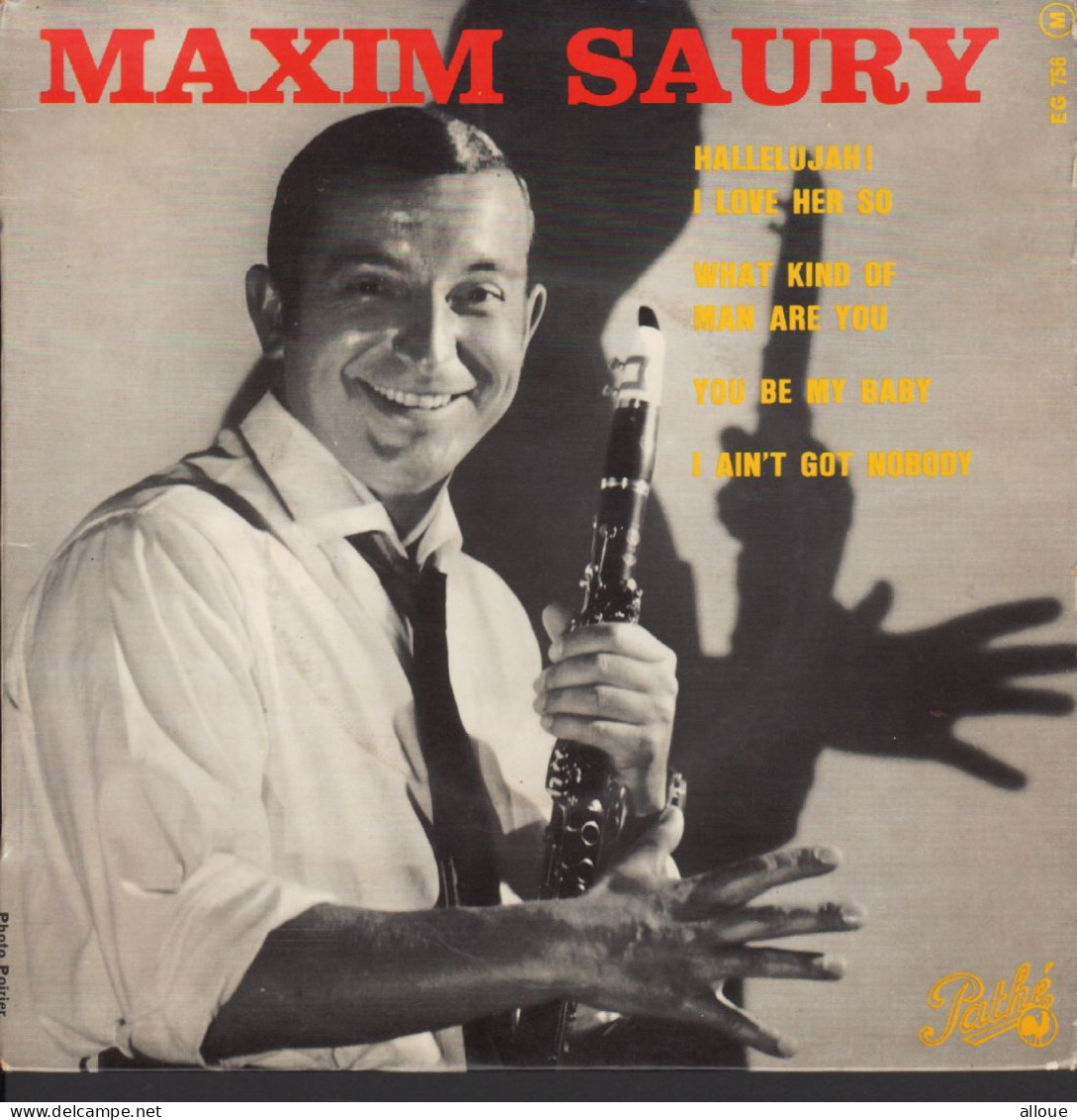 MAXIM SAURY  -  FRENCH EP - HALLELUJAH ! I LOVE HER S0 + 3 - Jazz