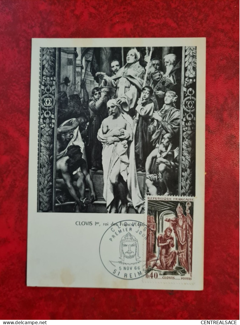 FDC 1966 MAXI  REIMS  CHARLEMAGNE - Ohne Zuordnung